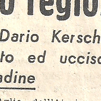 Ritaglio giornale Dario Kerschbaumer investito e ucciso